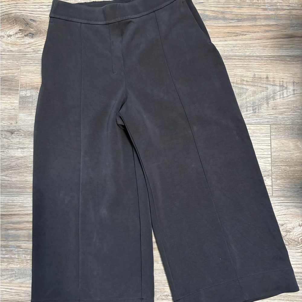 Lululemon Softstreme Black Wide-Leg Culottes
